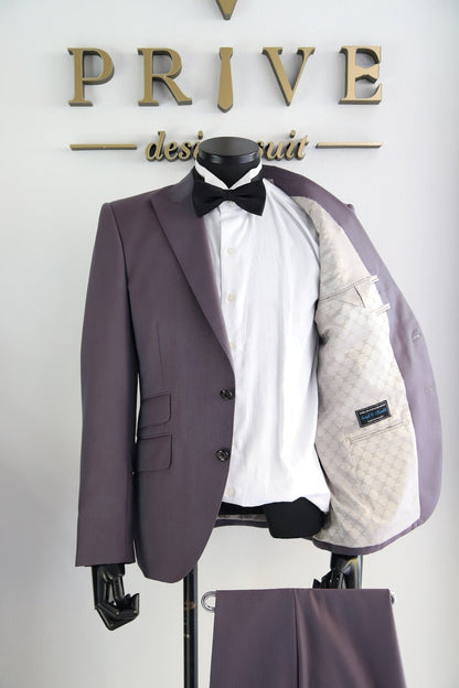 パープルスーツ【結婚式 タキシード レンタル】