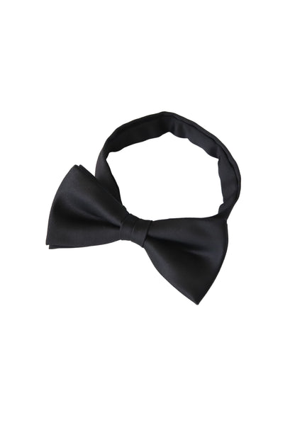 蝶ネクタイ/シルクブラック【結婚式 タキシード】