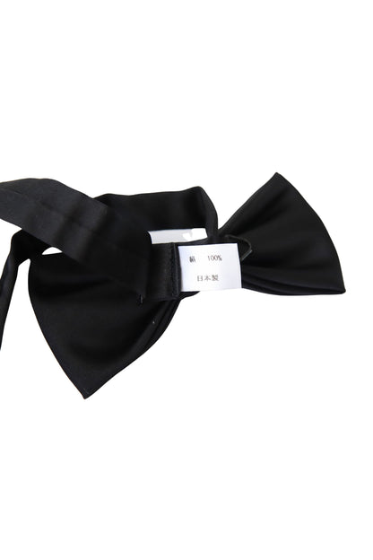 蝶ネクタイ/シルクブラック【結婚式 タキシード】