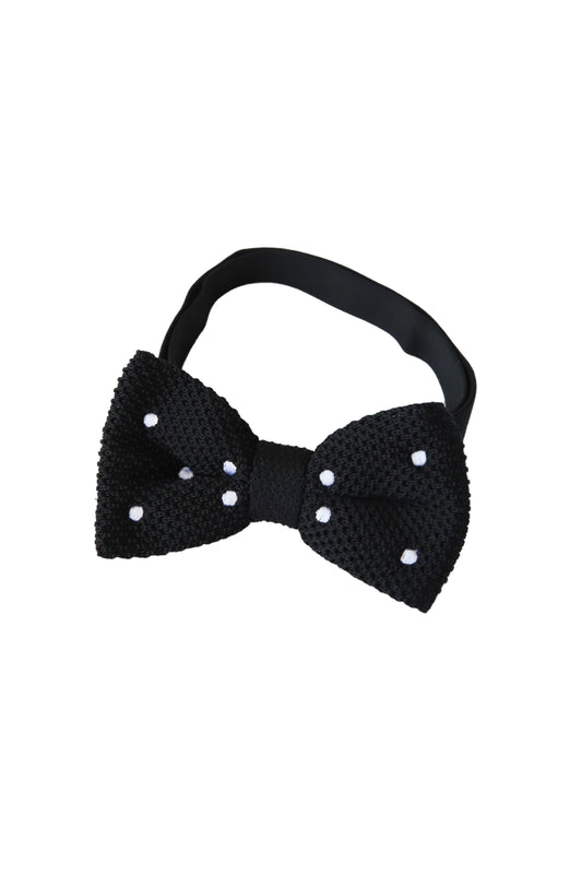 蝶ネクタイ/ドット柄ブラック【結婚式 タキシード】