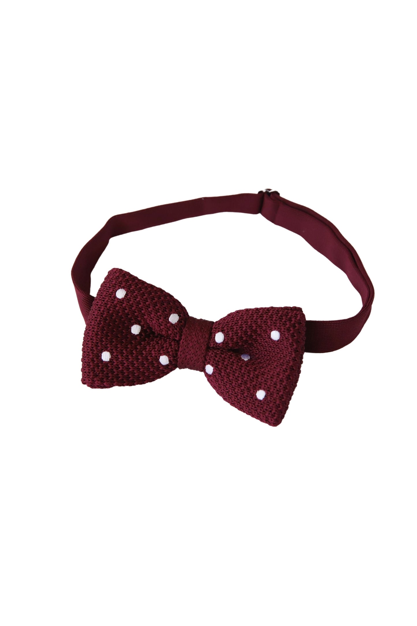 蝶ネクタイ/ドット柄レッド【結婚式 タキシード】