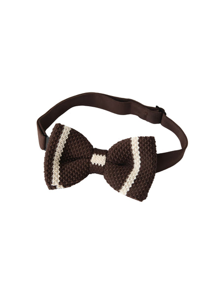 蝶ネクタイ/ブラウンニット【結婚式 タキシード】