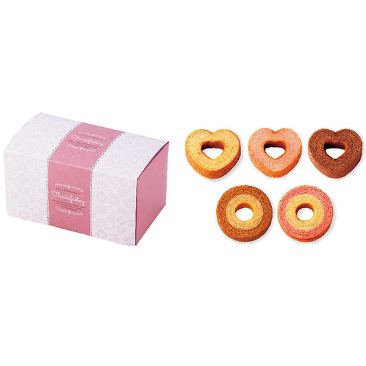 アムール ハートのバウムセットF 【結婚式 ギフト 食品 引き菓子 洋菓子】