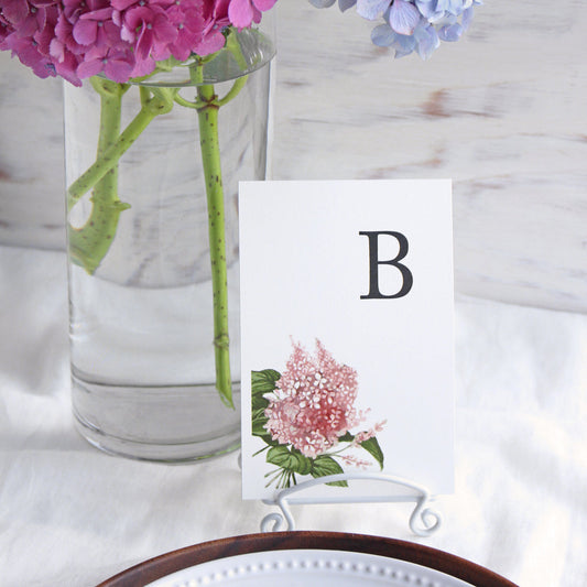 【テーブルナンバーカード】クラッシックブルーム【結婚式 挙式 披露宴 演出グッズ】