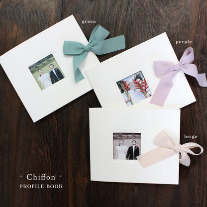 【プロフィールブック】シフォン【結婚式 ペーパー プロフィールブック】