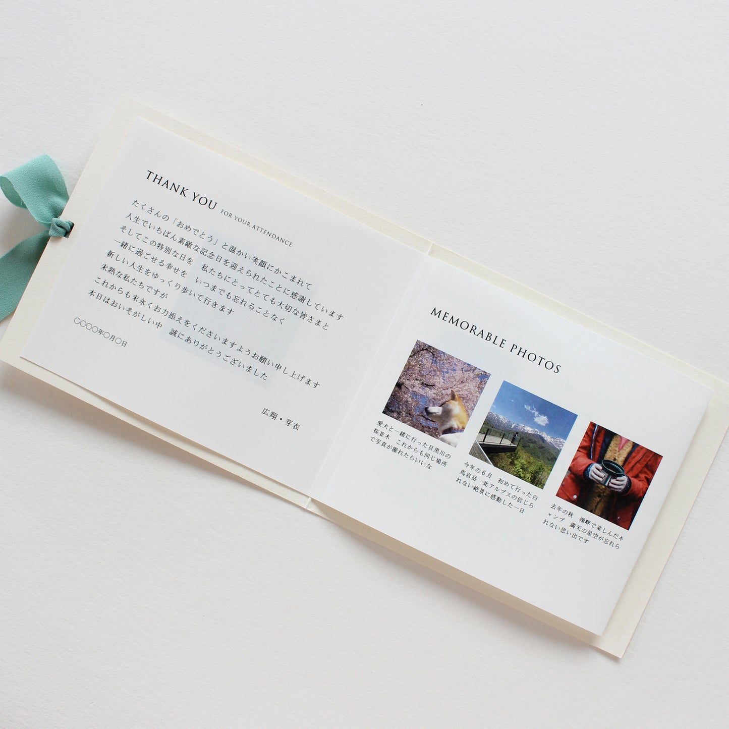 【プロフィールブック】シフォン【結婚式 ペーパー プロフィールブック】