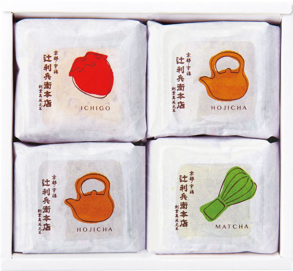 辻利兵衛本店 賽の茶4個 【結婚式 ギフト 食品 引き菓子 洋菓子】