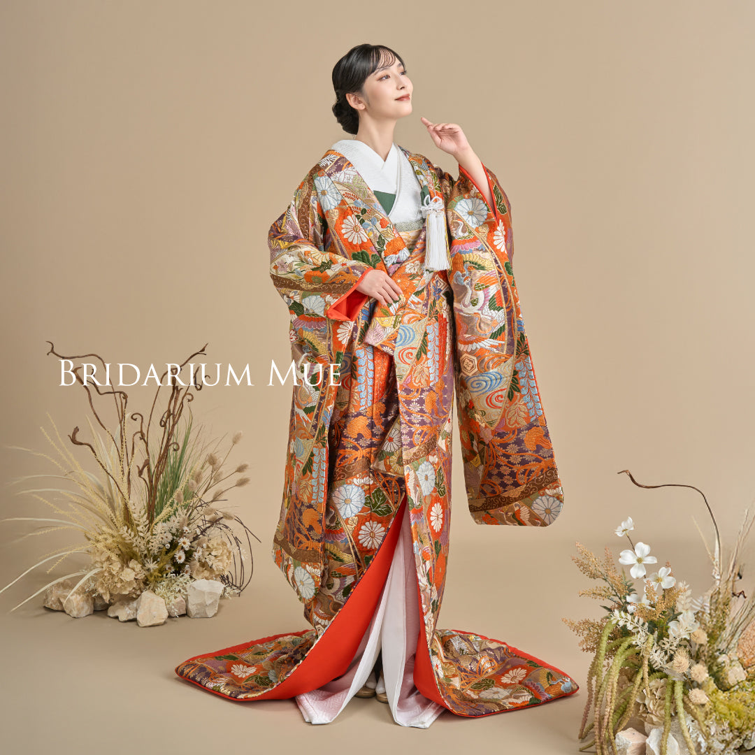 吉祥能衣几帳文【結婚式 和装 色打掛 レンタル】