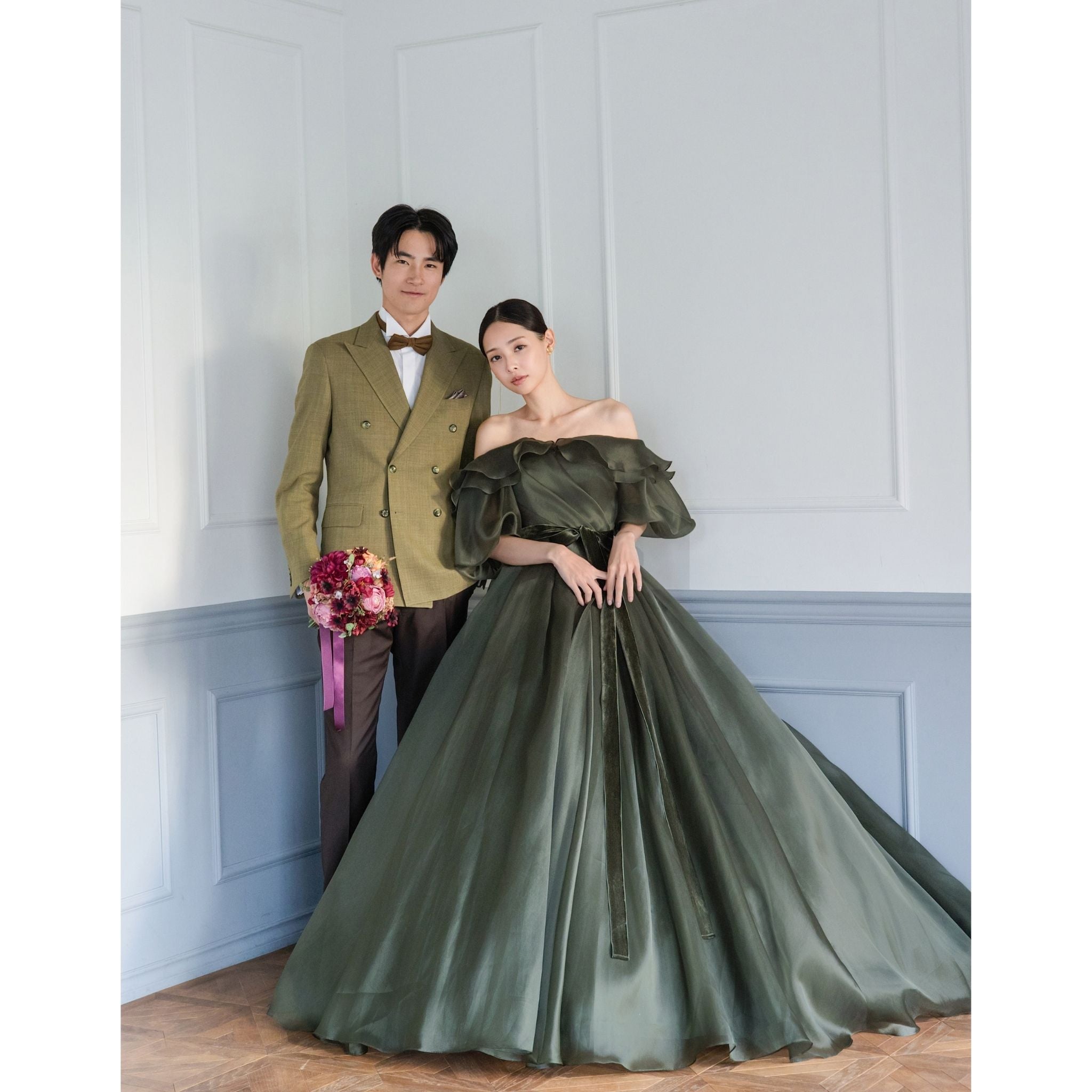 NOA0065_khaki【カラードレス オーダーメイド】 – 結婚式準備サイトCORDY