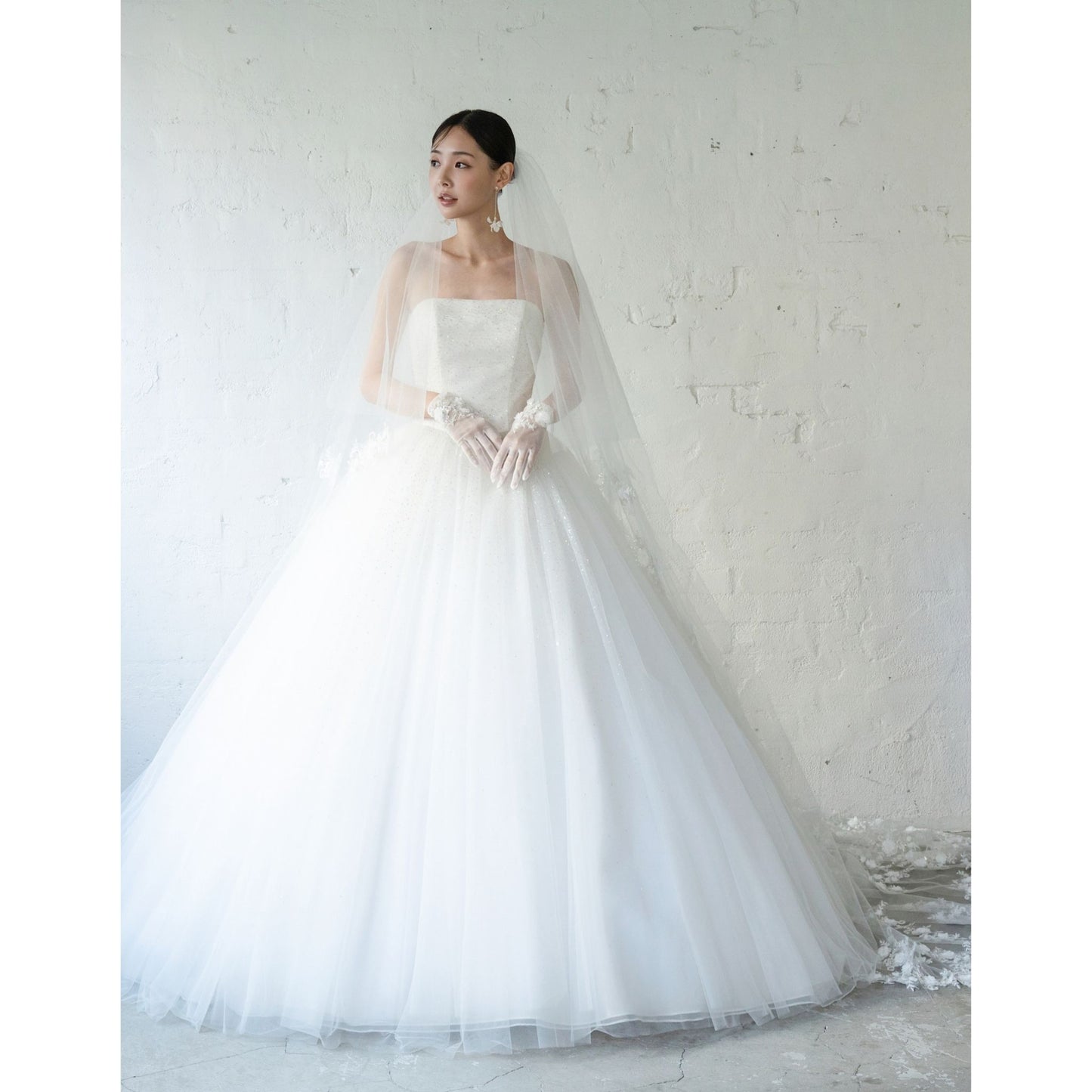 NOA0057_offwhite_flowercape【結婚式 ウェディングドレス オーダーメイド】