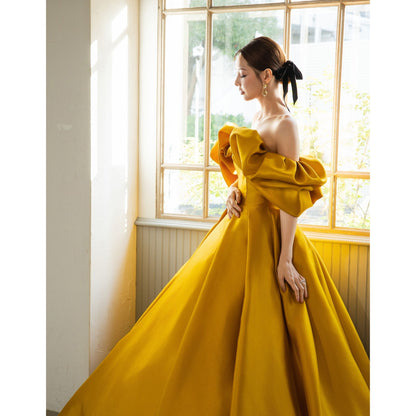 NOA0071_yellow【結婚式 カラードレス オーダーメイド】