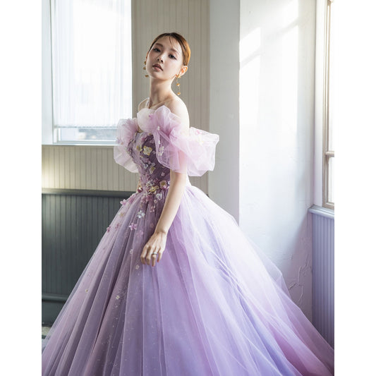 NOA0072_purple【結婚式 カラードレス オーダーメイド】