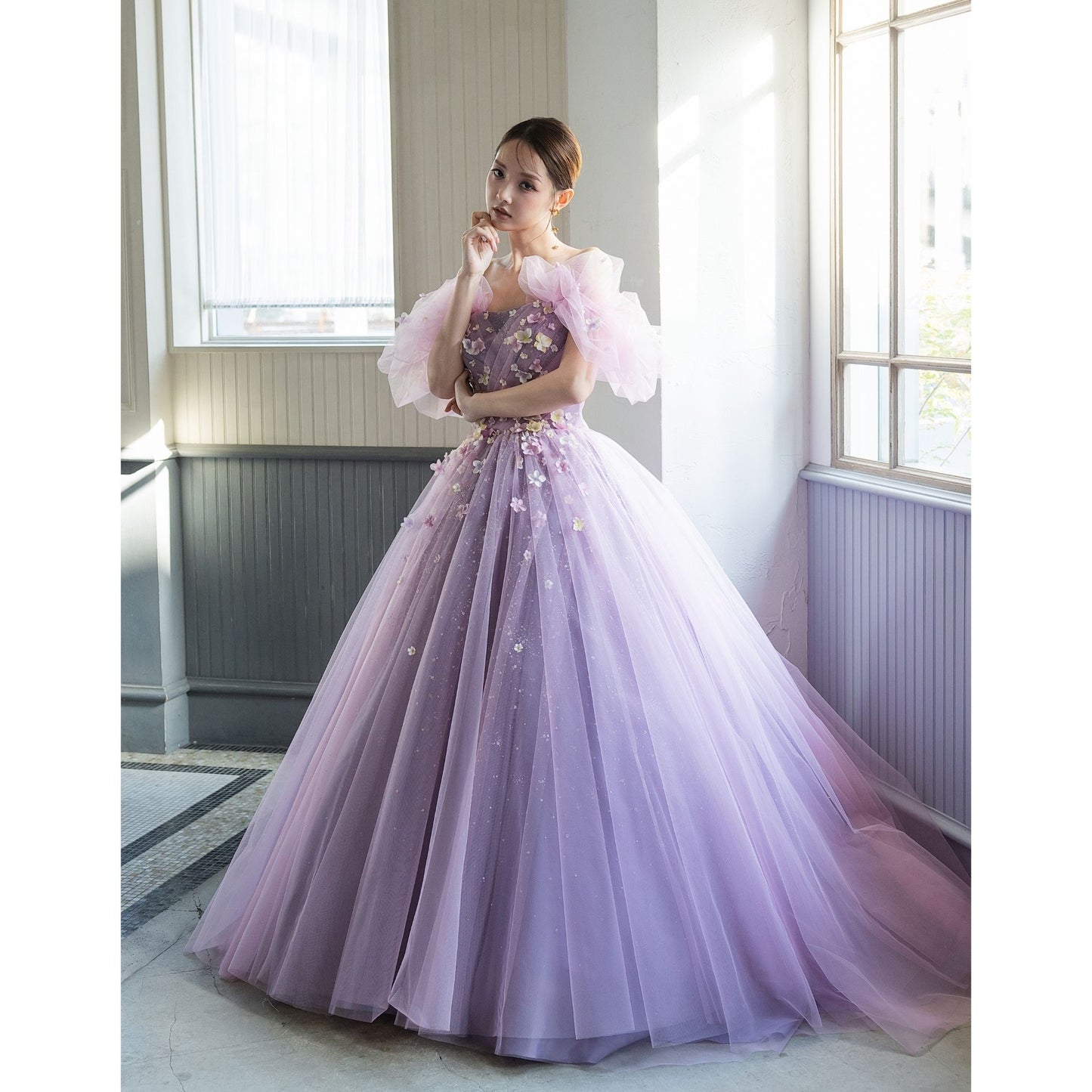 NOA0072_purple【結婚式 カラードレス オーダーメイド】