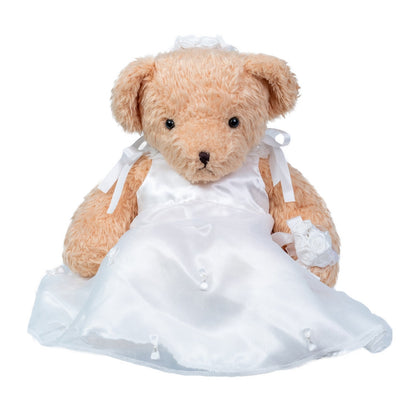 セレブレーションベア・ウェディング (フラワーリボン_ドレス) 【結婚式 披露宴 ギフト 両親贈呈品 ウェイトドール】
