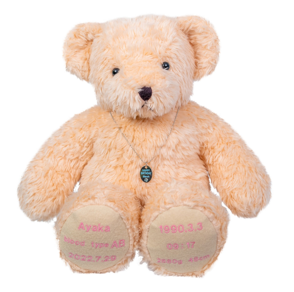 セレブレーションベア・ベーシック (サーモンピンク) 【結婚式 披露宴 ギフト 両親贈呈品 ウェイトドール】