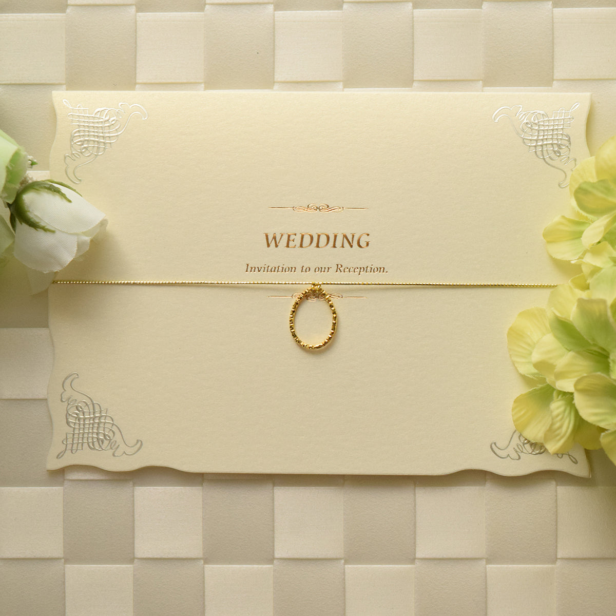 【※席次表+席札セット キャンペーン実施中※】 ウエディングチャーム パール (印刷込み)【結婚式 ペーパー 席次表】