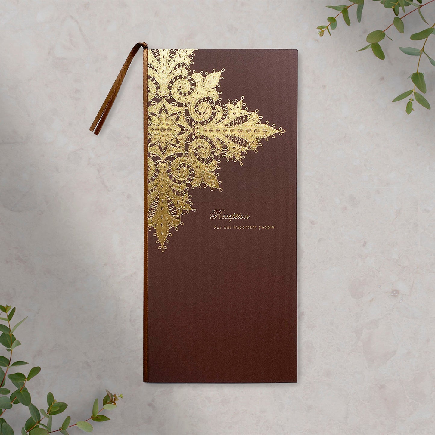 B4 席次表 「 ソレイユ ブラウン 」 手作りキット | 結婚式 パーティー【結婚式 ペーパー 席次表】