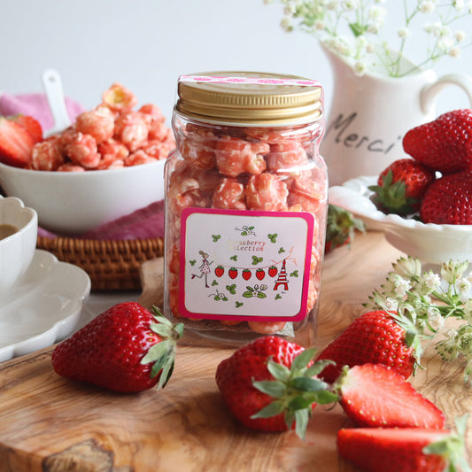 パリ・ホワイトショコラ&ストロベリーポップコーン【ボトル】ジュエル 【結婚式 ギフト 食品 引き菓子 洋菓子】