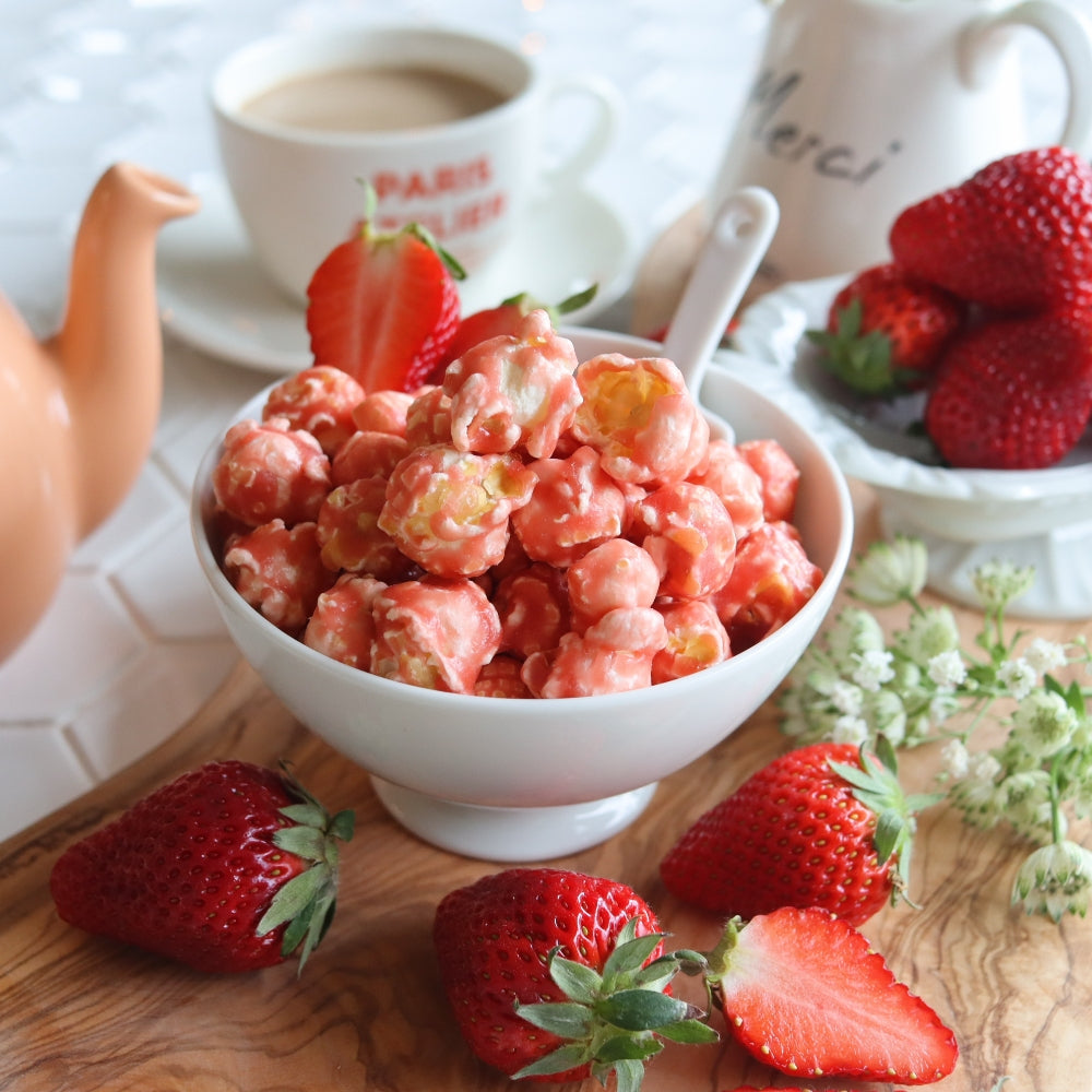 パリ・ホワイトショコラ&ストロベリーポップコーン【ボトル】ジュエル 【結婚式 ギフト 食品 引き菓子 洋菓子】