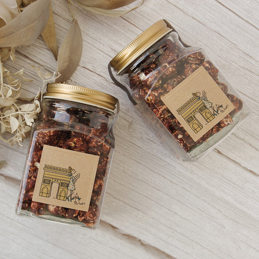 ショコラ&ピーナッツポップコーン【ボトル】ジュエル【結婚式 結婚祝い】 【結婚式 引き菓子 プチギフト お菓子】