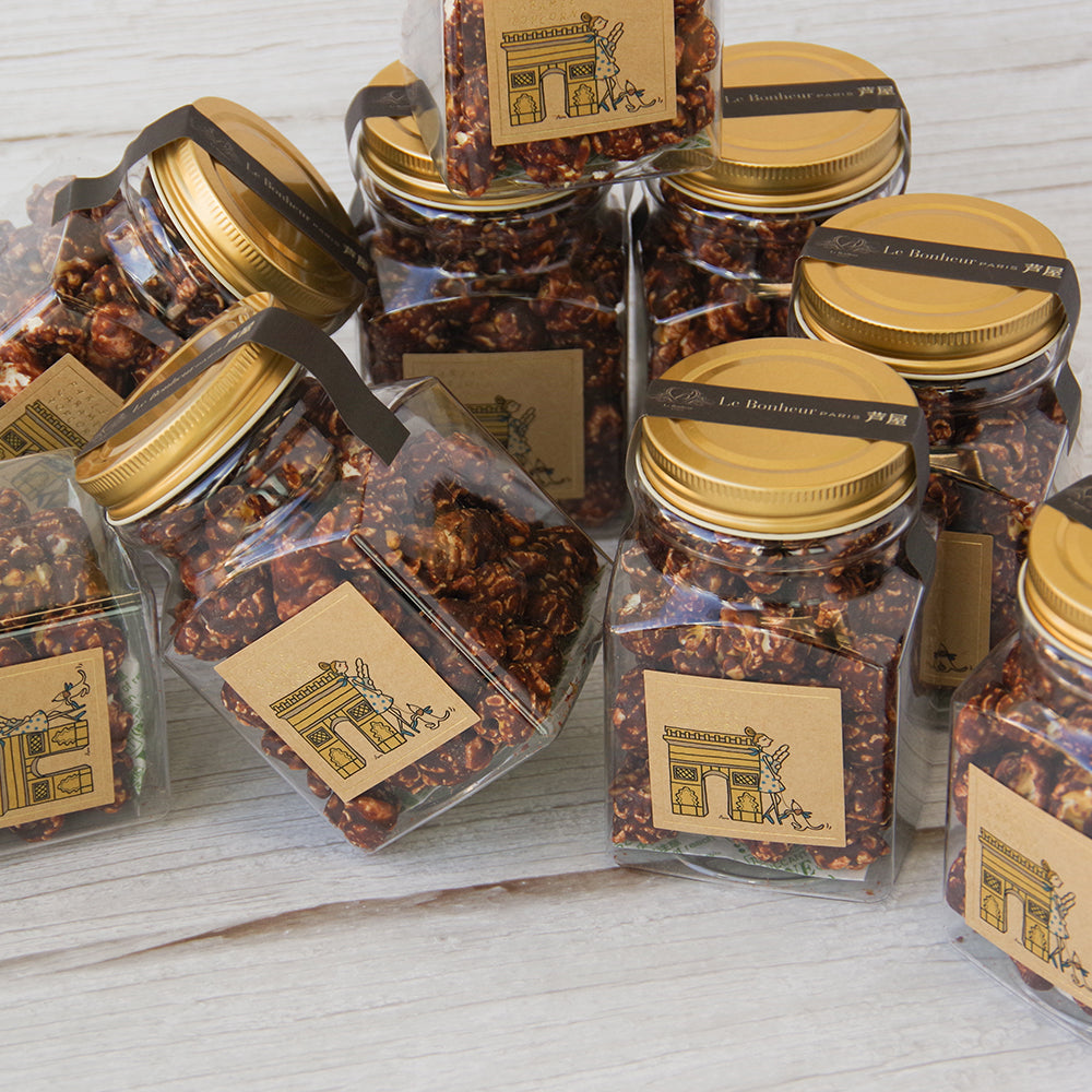 ショコラ&ピーナッツポップコーン【ボトル】ジュエル【結婚式 結婚祝い】 【結婚式 引き菓子 プチギフト お菓子】