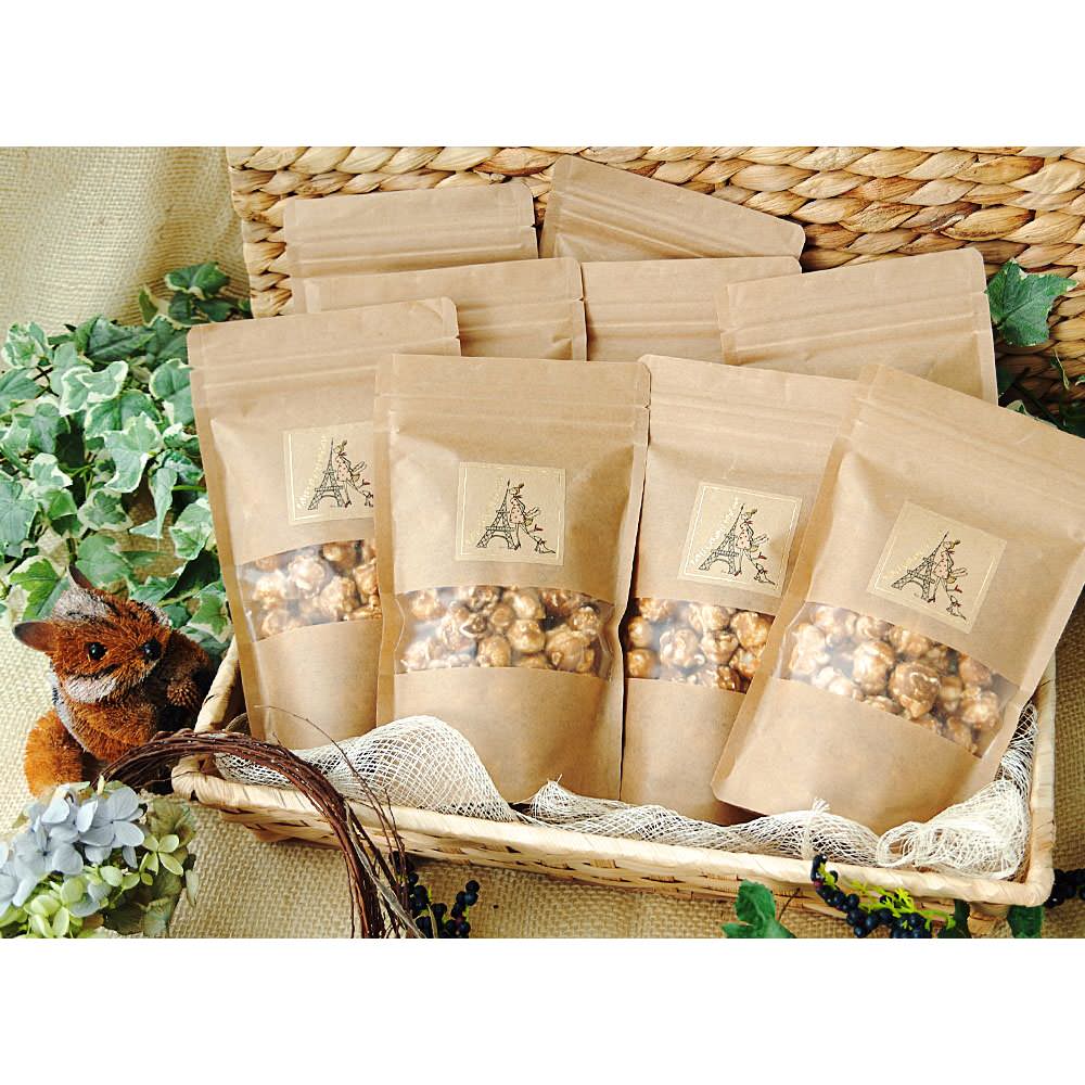 パリ・キャラメルポップコーン 【クラフト】レギュラー 【結婚式 引き菓子 プチギフト お菓子】