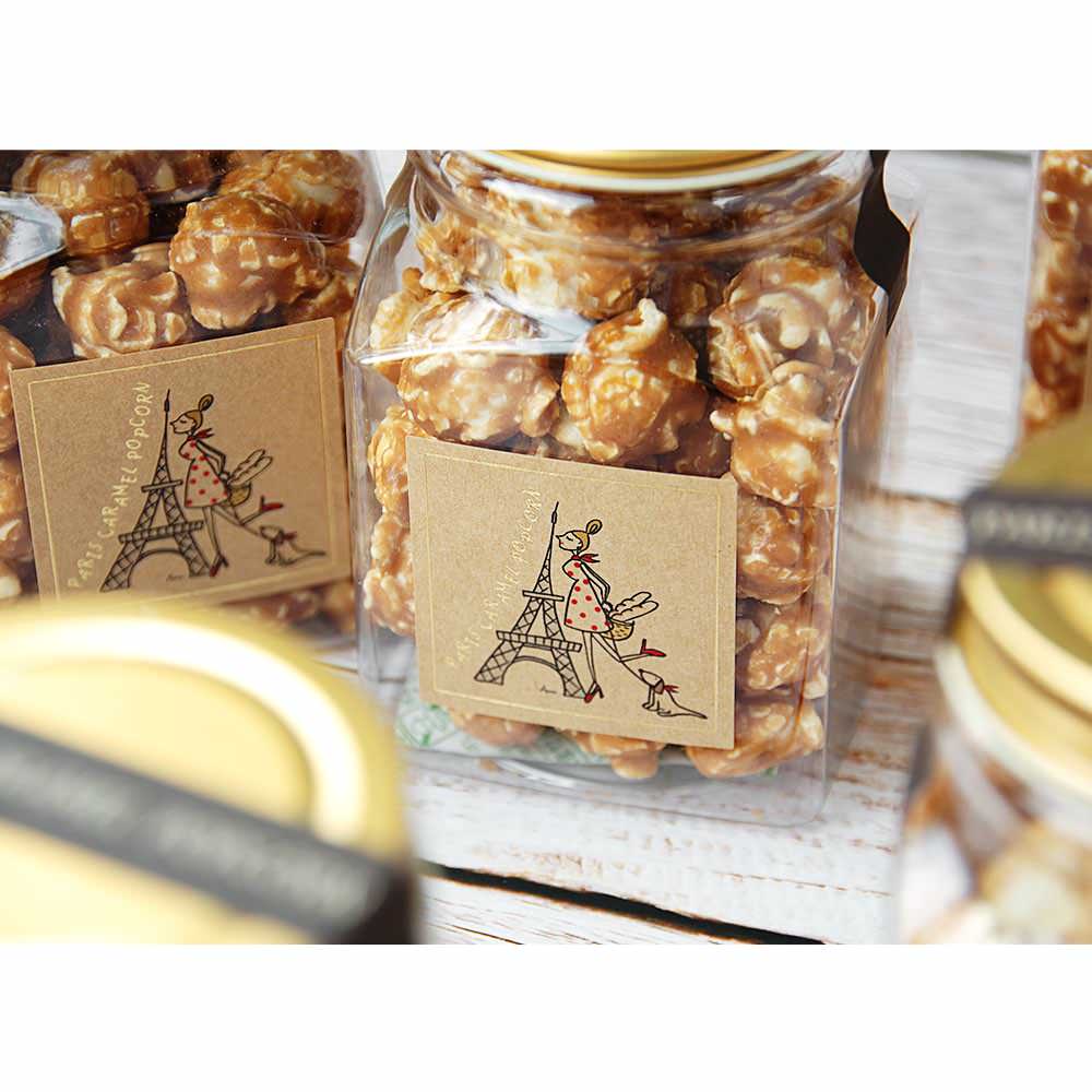 パリ・キャラメルポップコーン 【ボトル】ジュエル【結婚式 ギフト 食品 引き菓子 洋菓子】