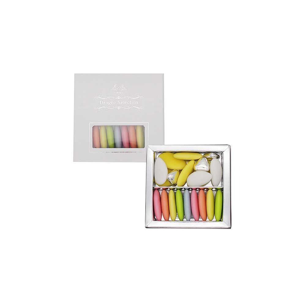 フランス産ドラジェ アソートボックス SS-5(ホワイト) 【結婚式 ギフト 食品 引き菓子 洋菓子】