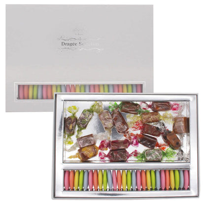 フランス産 ドラジェ アソートボックスB ( ドラジェ + キャラメル16粒 ) 【結婚式 ギフト 食品 引き菓子 洋菓子】