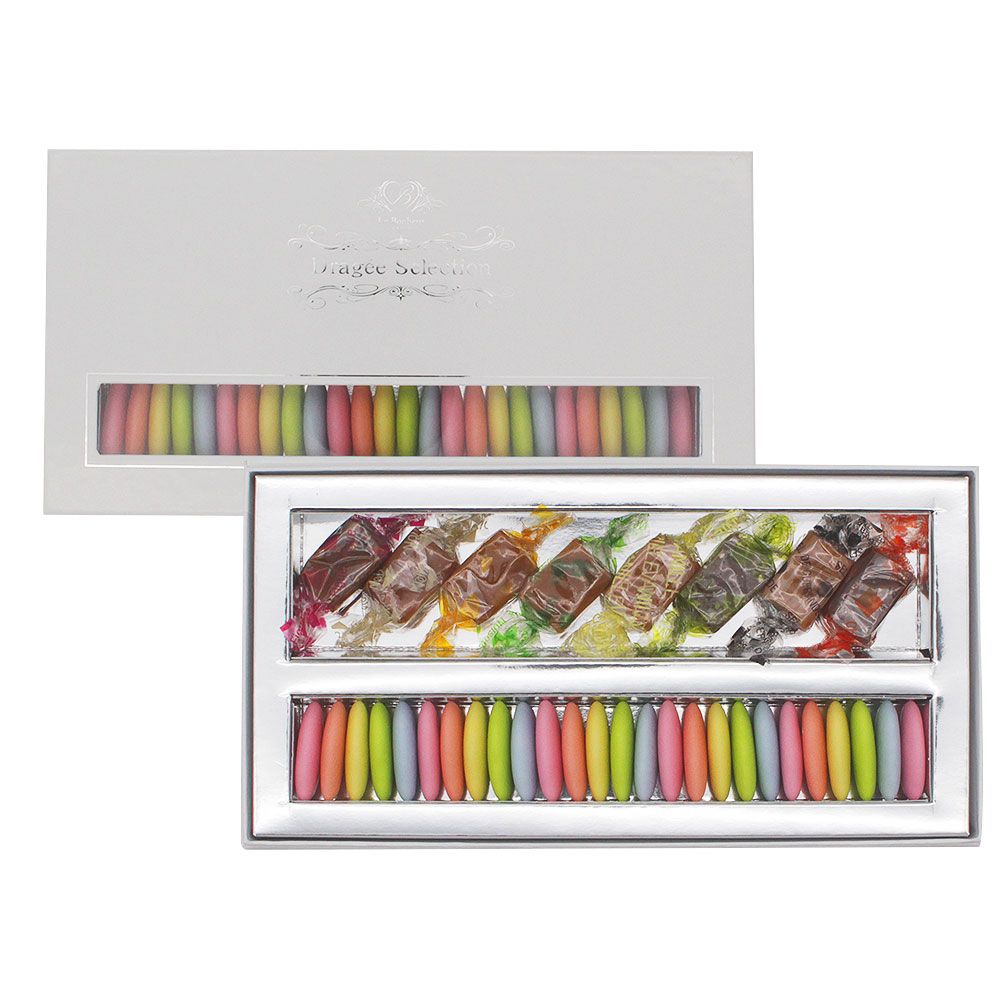 フランス産 ドラジェ アソートボックスA ( ドラジェ + キャラメル8粒 ) 【結婚式 ギフト 食品 引き菓子 洋菓子】