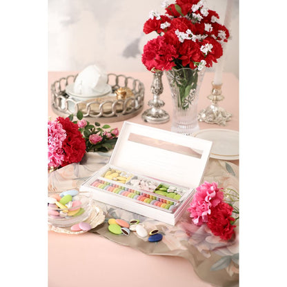 フランス産 ドラジェ アソートボックス(ホワイト) M-YG 【結婚式 ギフト 食品 引き菓子 洋菓子】