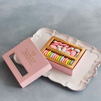 フランス産 ドラジェ アソートボックス(パステルピンク) S-5 【結婚式 ギフト 食品 引き菓子 洋菓子】