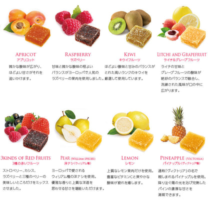 ラフィネの宝石箱 (アソート2段BOX) パート・ドゥ・フリュイ 8種 + キャラメル 16種 【結婚式 ギフト 食品 引き菓子 洋菓子】