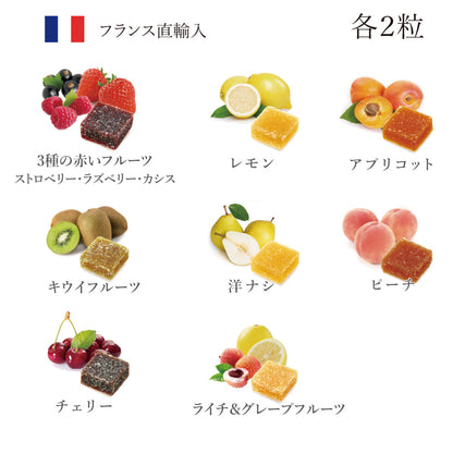 パート・ドゥ・フリュイ 16粒 【結婚式 ギフト 食品 引き菓子 洋菓子】