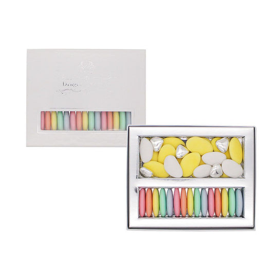 フランス産 ドラジェ アソートボックス(ホワイト) S-5 【結婚式 ギフト 食品 引き菓子 洋菓子】