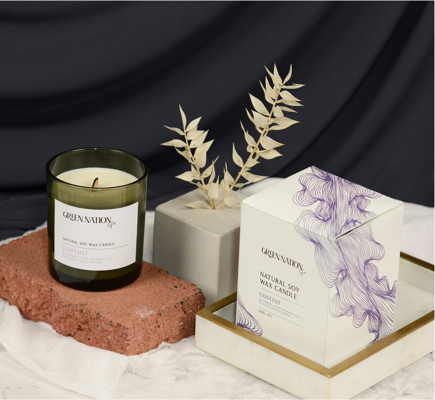 ウッドウィックソイキャンドル300g/エスケープ(レモンマートル&パイン) 【結婚式 引き出物 ギフト】