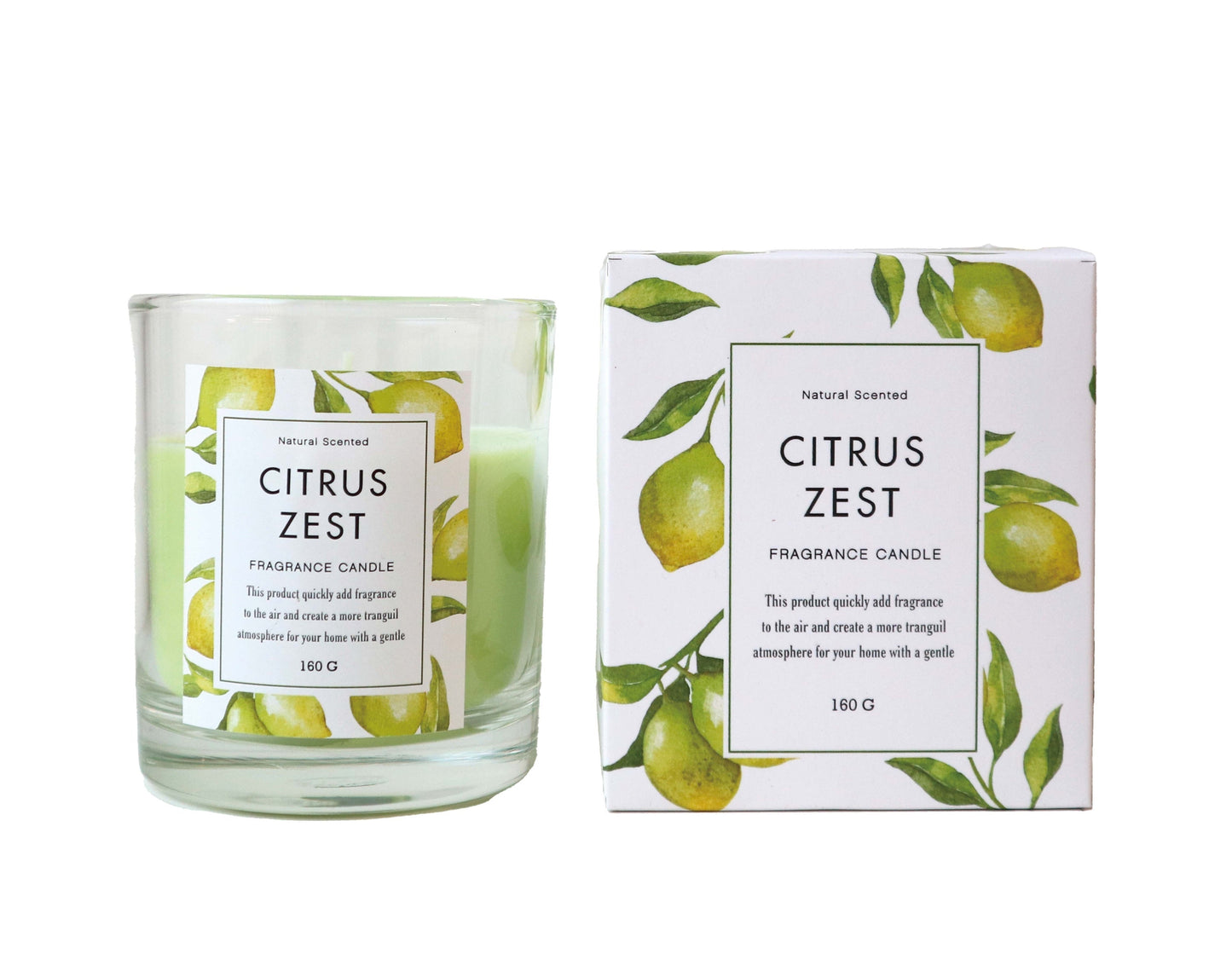 グラス入りキャンドル/シトラスゼスト 【結婚式 引き出物 ギフト】