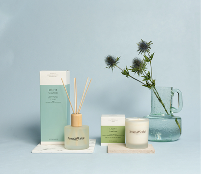 【Aroma Works】WLAL1104　グラス入りキャンドルM/レモングラス＆ベルガモット【結婚式　ギフト　キャンドル】