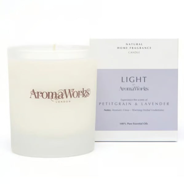 【Aroma Works】WLAL1105　グラス入りキャンドルM/プチグレン＆ラベンダー【結婚式　ギフト　キャンドル】