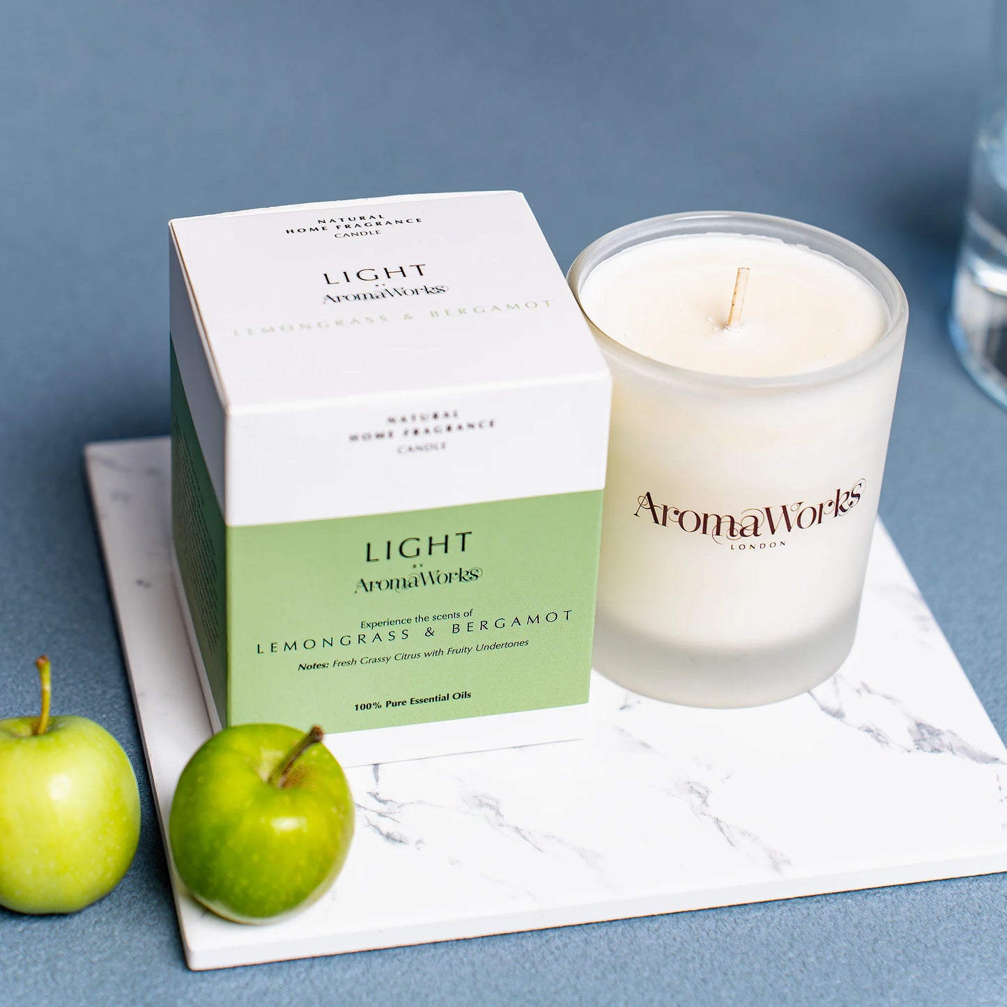 【Aroma Works】WLAL1105　グラス入りキャンドルM/プチグレン＆ラベンダー【結婚式　ギフト　キャンドル】