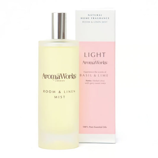 【Aroma Works】WLAL3508　ルームミスト100ml/バジル＆ライム【結婚式　ギフト　ルームミスト】