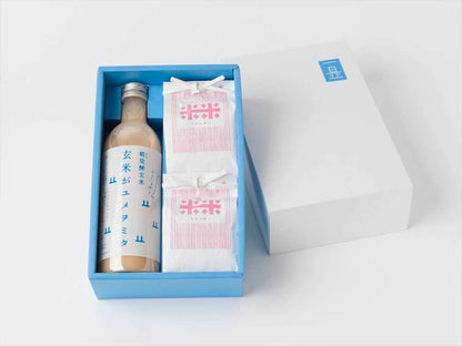 玄米がユメヲミタ×コシヒカリアモーレ (玄米2合/白米2合)セット 【結婚式 ギフト 縁起物】