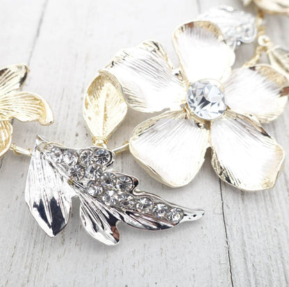 【ヘッドドレス】小枝 グラン フラワー ブライダルアクセサリー 【結婚式 ヘアアクセサリー】