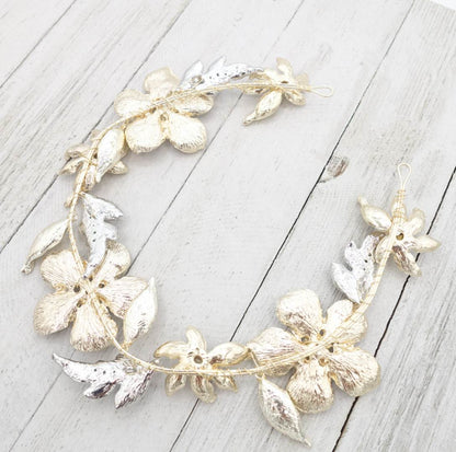 【ヘッドドレス】小枝 グラン フラワー ブライダルアクセサリー 【結婚式 ヘアアクセサリー】