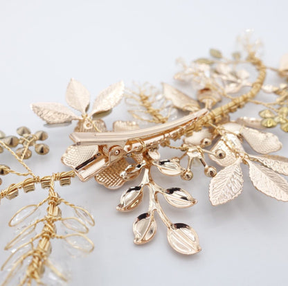 【ヘッドドレス】小枝ナチュラルボタニカルフラワー ブライダルアクセサリー 【結婚式 ヘアアクセサリー】