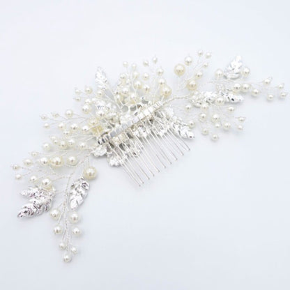 【ヘッドドレス】小枝フラワーパール ブライダルアクセサリー 【結婚式 ヘアアクセサリー】