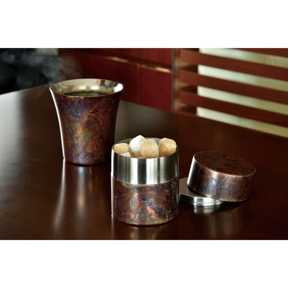 折燕ORI-EN 茶筒(M)【COPPER RED】 【結婚式 ギフト 引き出物 キッチン用品】