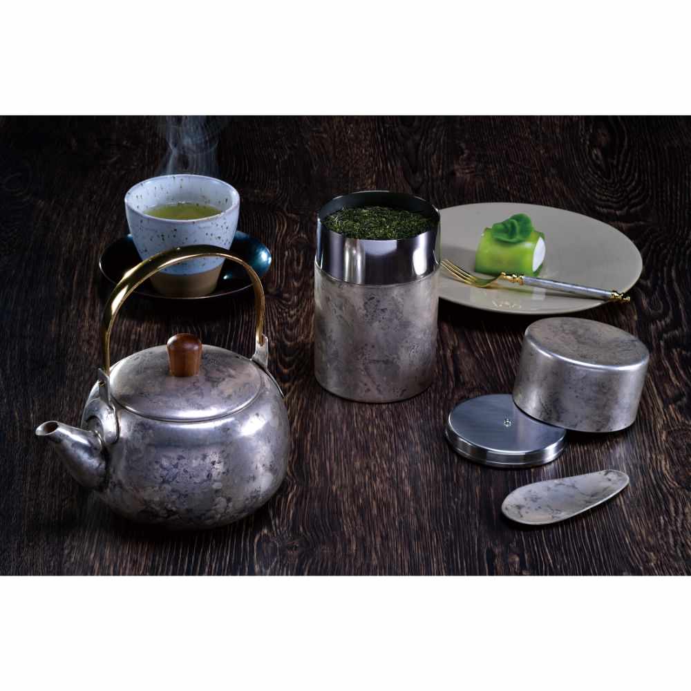 折燕ORI-EN 茶筒(L)【ANTIQUE SILVER】 【結婚式 ギフト 引き出物 キッチン用品】