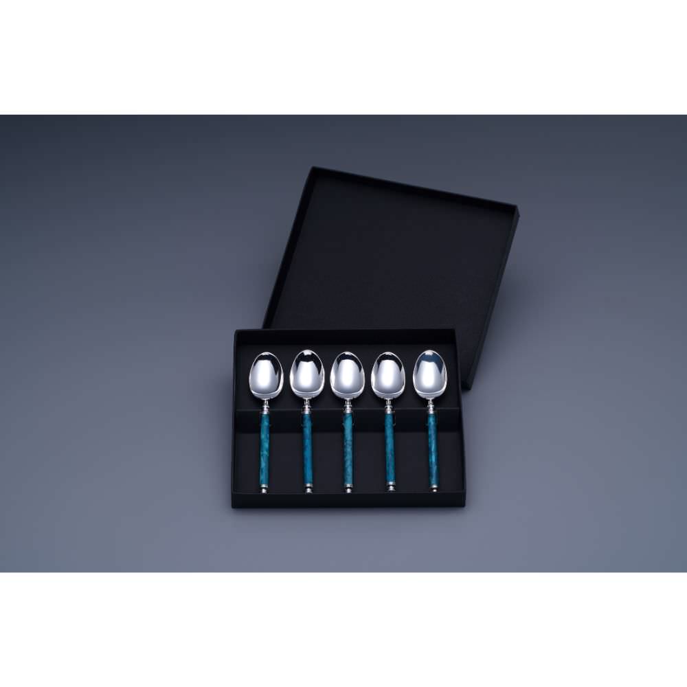 折燕ORI-EN コーヒースプーン5本組 SP BLUE【BLUE】 【結婚式 ギフト 引き出物 キッチン用品】