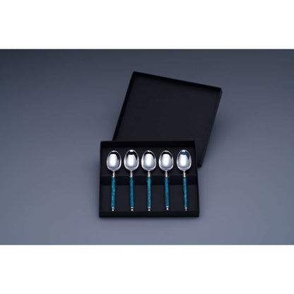 折燕ORI-EN コーヒースプーン5本組 SP BLUE【BLUE】 【結婚式 ギフト 引き出物 キッチン用品】